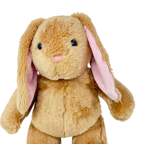 Build A Bear Workshop Golden Brown Pink Floppy Ears Bunny Rabbit  Plush 14 Inch - Picture 9 of 9